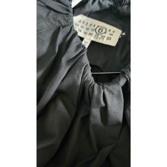 MM6 Maison Margiela Black Maxi Dress - Elegant & Timeless Sz 42 - Picture 8 of 10